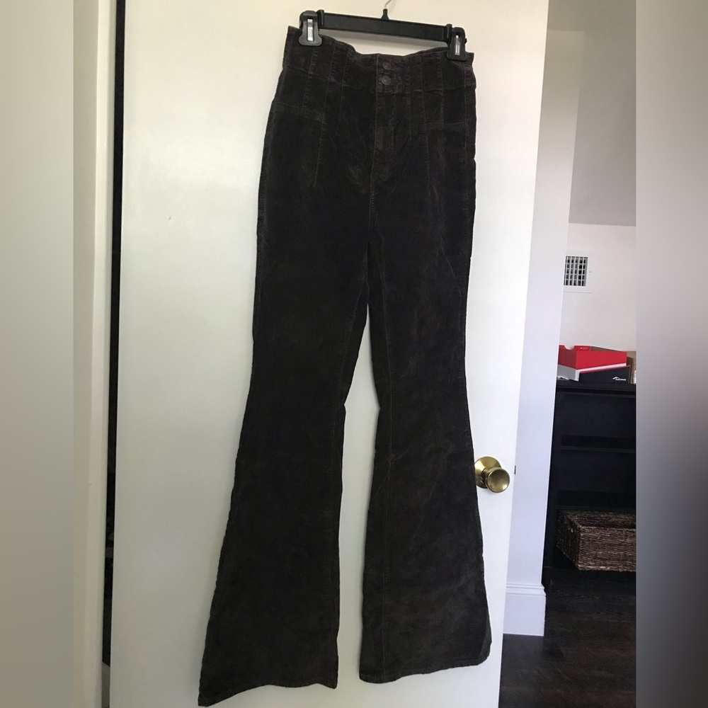 Jayde cord flares barnwood Free People size 27 we the free